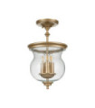 Suspension Pickering Verre transparent à grains,acier Laiton naturel peint