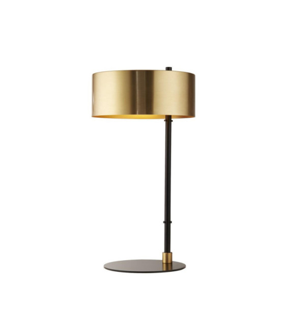 Lampada da tavolo Knox Acciaio dolce Oro, Nero