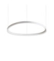 Gemini LED Pendant Light Metal, White Plastic