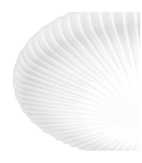 Plafoniera LED Atrium Plastica, Alluminio Bianco