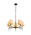 Gothic pendant light Mild steel, Black fabric