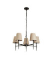 Suspension Gothic Acier doux,tissu Noir