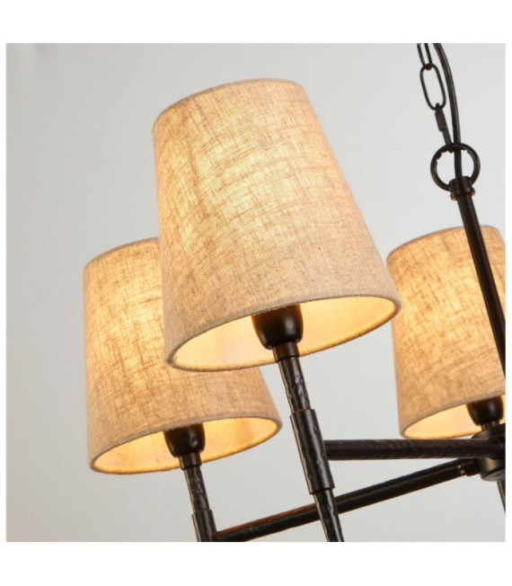 Suspension Gothic Acier doux,tissu Noir