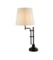 Munich table lamp Mild steel Matt black, natural color