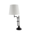 Munich table lamp Mild steel Matt black, natural color