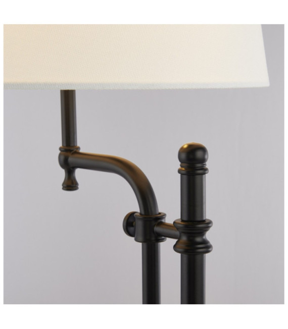 Lampada da tavolo Monaco Acciaio dolce Nero opaco, colore naturale