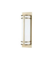 Applique murale Fusion Verre Opale,Acier Laiton naturel peint