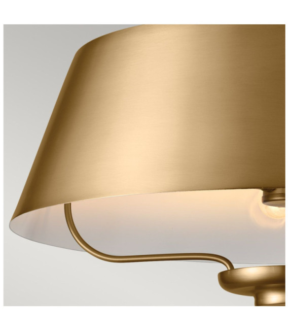 Luella pendant light Steel Brushed natural brass