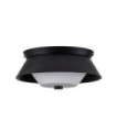 Bowtie Bathroom Ceiling Light Opal Glass, Matte Black Steel