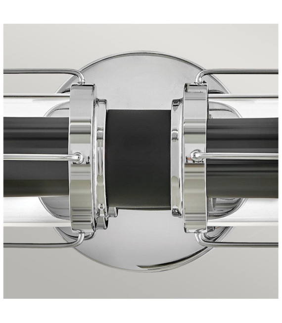 Applique murale extérieur Masthead Verre transparent,acier Noir, Chrome poli