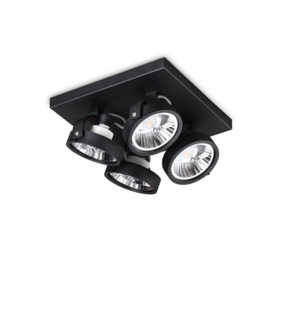 Faretto multiplo KONIG Metallo, plastica Nero