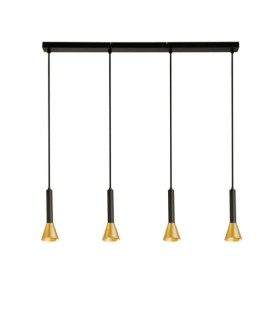 Suspension Signal Acier doux Or, Noir