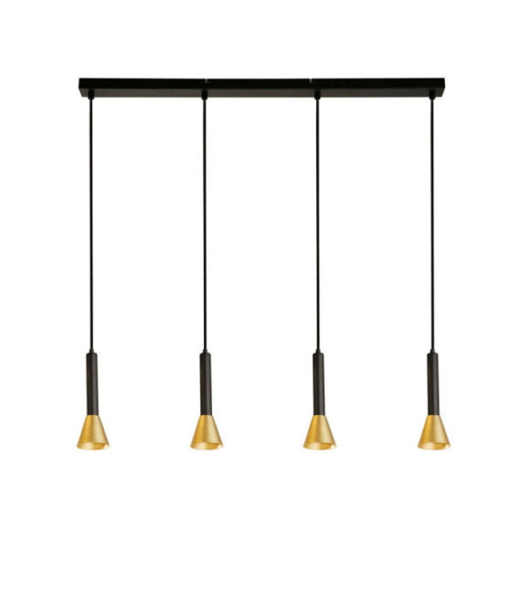 Suspension Signal Acier doux Or, Noir