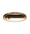 Plafonnier LED Grace Acier doux,aluminium,acrylique Or, Noir