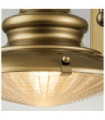 Redding exterior wall light Glass, Aluminum Painted aged bronze