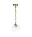 Suspension Feiss Verre transparent,acier Laiton bruni