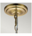 Suspension Feiss Verre transparent,acier Laiton bruni