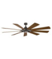 Gentry Fan Patinated Zinc Steel