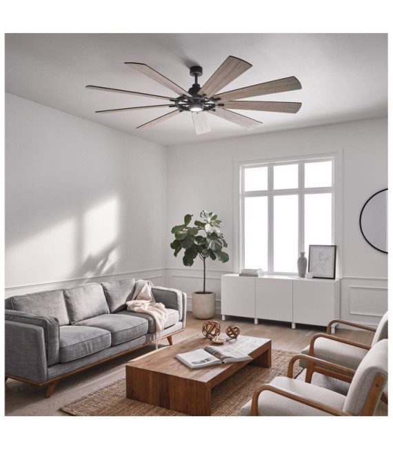 Gentry Fan Patinated Zinc Steel
