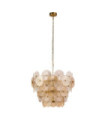 Wagon pendant light Mild steel, glass Bronze