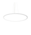 FLY LED pendant light Metal, plastic, aluminum Matt White