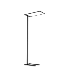 COMFORT LED-Stehleuchte Glas, schwarzes Metall