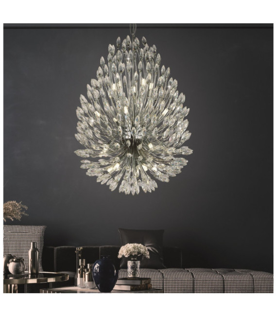 Suspension Peacock Acier doux Chrome, clair