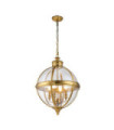 Suspension Feiss Verre transparent,acier Laiton bruni
