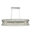 Suspension Uptown Acier doux,verre Clair, chromé
