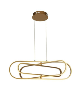 Clip lámpara colgante LED Acero dulce Blanco, Oro