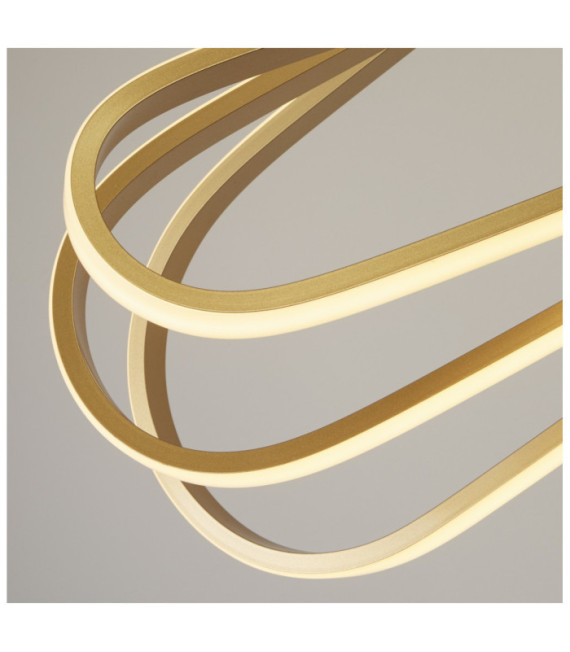 Suspension LED Clip Acier doux Blanc,Or
