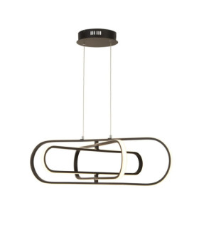 Lámpara colgante LED Clip Acero dulce Blanco, negro mate