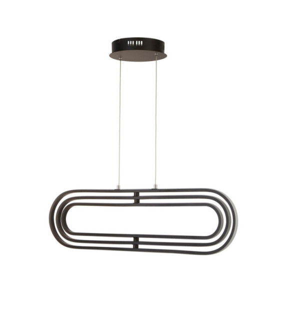 Lámpara colgante LED Clip Acero dulce Blanco, negro mate