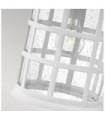 Hinkley Outdoor Wall Light Clear Seeded Glass, Weather Resistant Composite, Textured White
