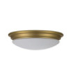Brompton Ceiling Light Opal Glass, Brushed Brass Steel