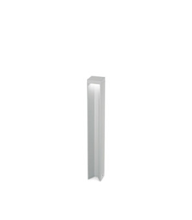Lampada da terra per esterno KURT Metallo grigio
