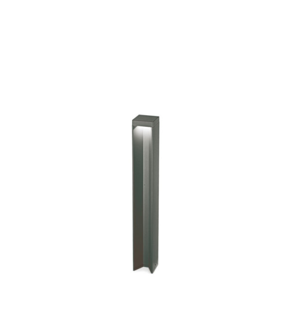 Lampada da terra per esterno KURT Metallo Antracite