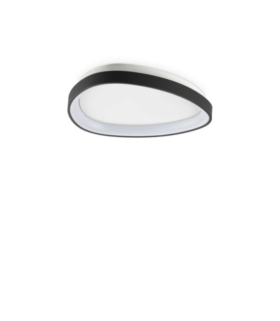 Lámpara de techo LED Gemini Metal, plástico negro