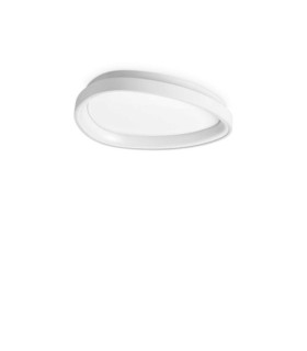 Gemini LED-Deckenleuchte aus Metall, weißem Kunststoff