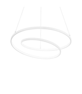 Suspension LED OZ Métal,Plastique Blanc