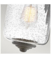 Hinkley Outdoor Wall Sconce Clear Seeded Glass, Weather Resistant Composite, Oil Rubbed Bronze