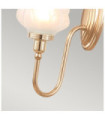 Applique murale Blake Verre,Aluminium Or Rose