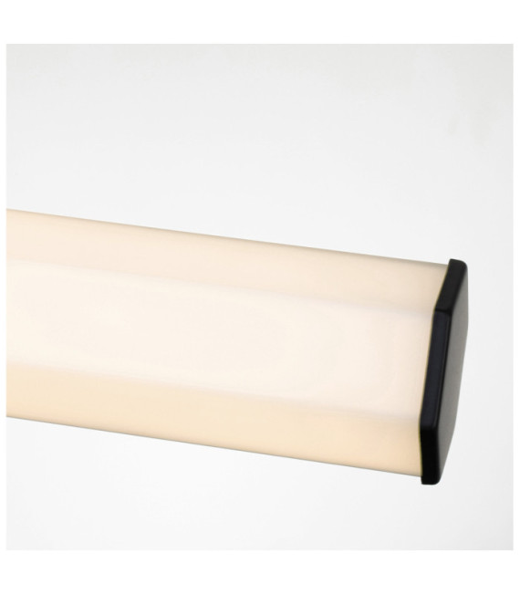Wall light Bathroom Hinkley Steel, opal frosted glass Matt black