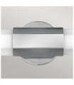 Wall light Bathroom Hinkley Steel, opal frosted glass Polished chrome