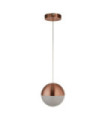 Marbles pendant light Mild steel Copper, Black