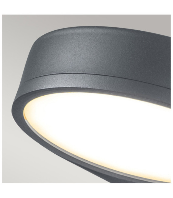 Lampada da parete per esterni Zola Vetro, Acciaio inossidabile grigio