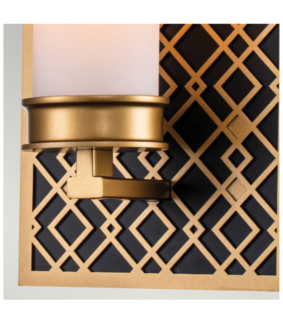 Applique da bagno Ziggy Glass, Acciaio Laccato Oro