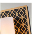 Wall light Bathroom Ziggy Glass, Steel Gold Lacquered