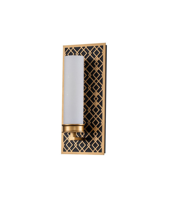 Applique da bagno Ziggy Glass, Acciaio Laccato Oro