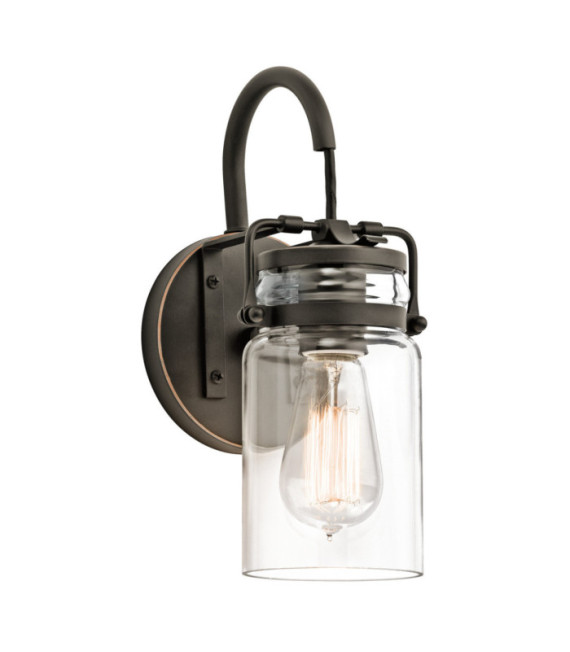 Lampada da parete Brinley in bronzo antico